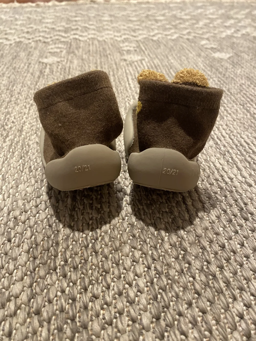 Brown Giraffe Anti-Skid Baby Sock Booties Animal Sock Shoes